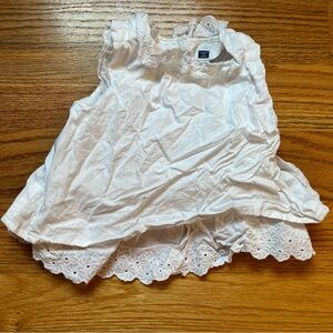 Janie and Jack white layered top size 12-18 months